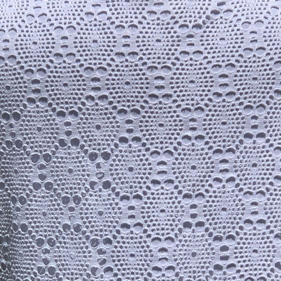 🔴 Bright White Crochet spring /summer dress. - Picture 7 of 8